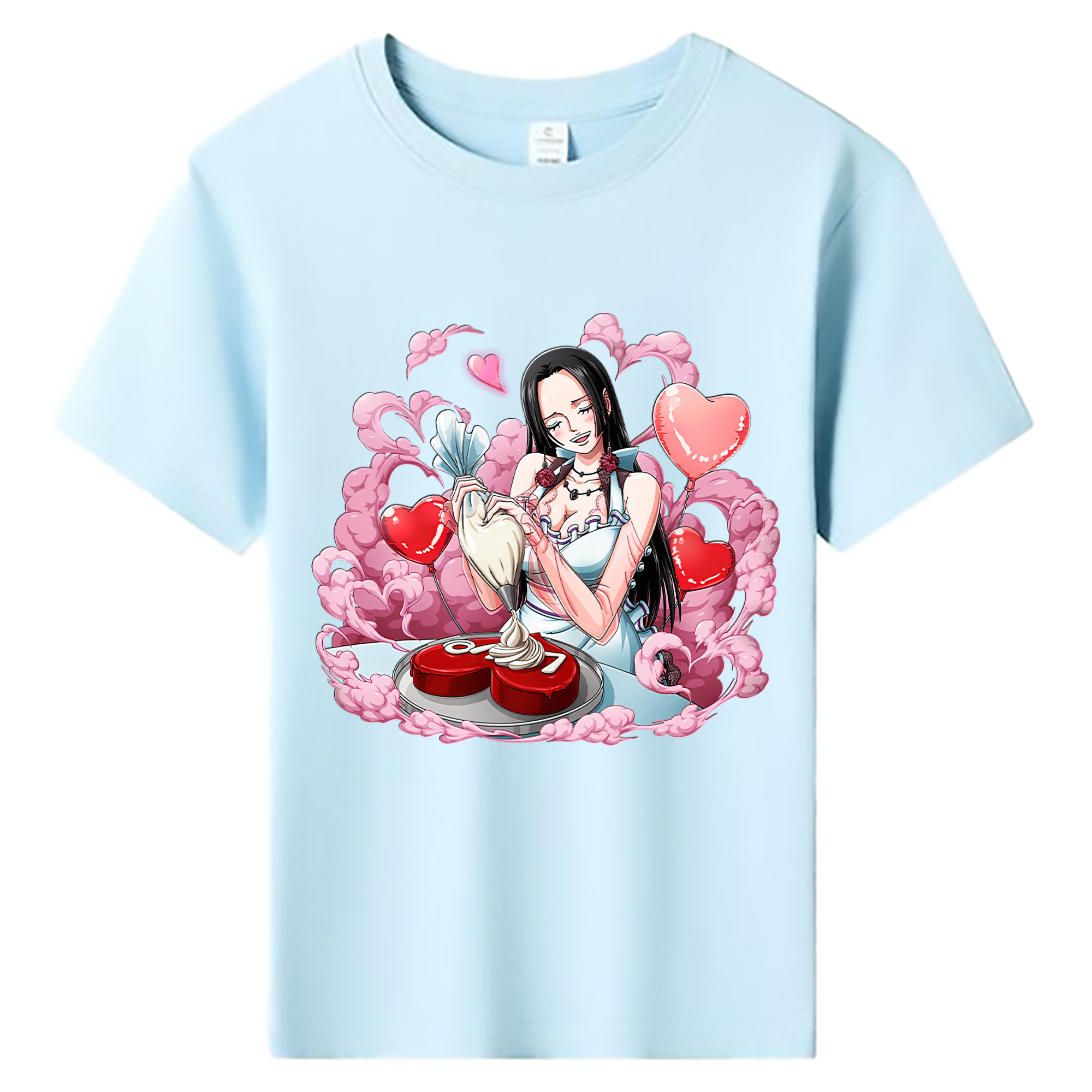 ワンピース ボア・ハンコック ONE PIECE Boa·Hancock 綿100％キッズTシャツ（フロントプリント）